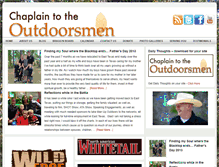 Tablet Screenshot of chaplaintotheoutdoorsmen.com